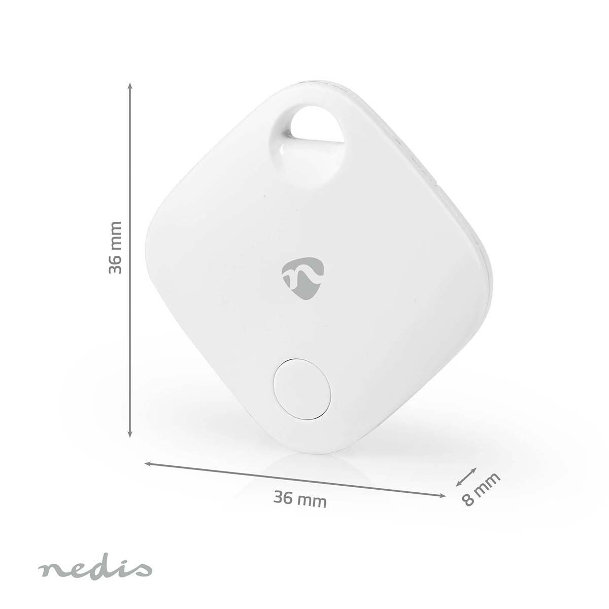 Nedis SmartLife Smart Tag GPS Tracker Finder Anti lost Alarm Bluetooth Key Dog Locator Child MFI  - 3 Pack