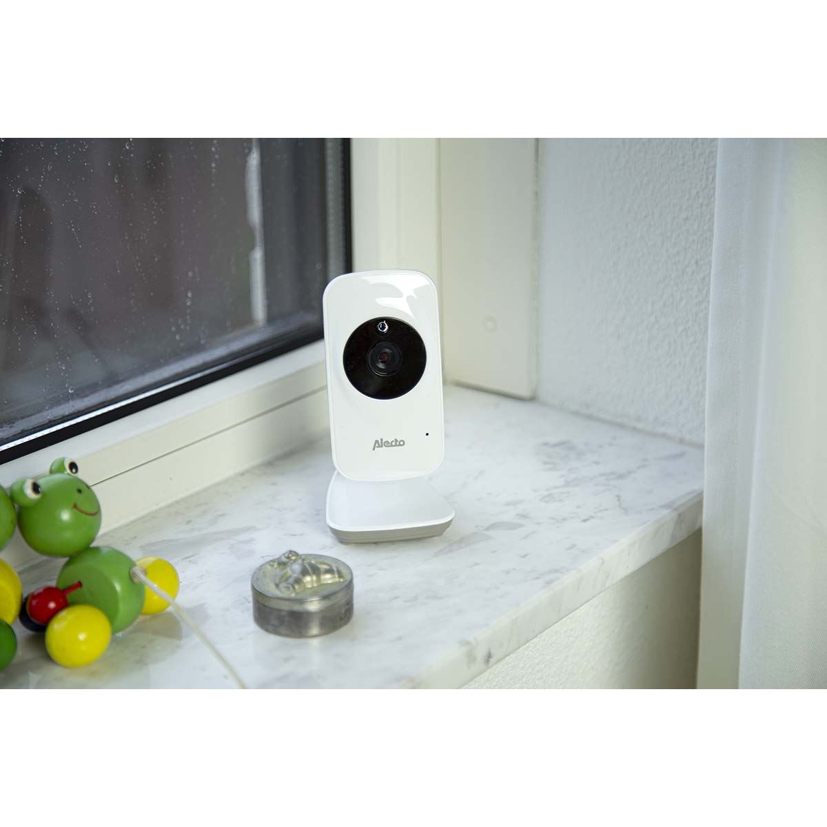 Alecto DVM-71 Wireless Video Baby Monitor Additional Add-on Camera | White/Taupe