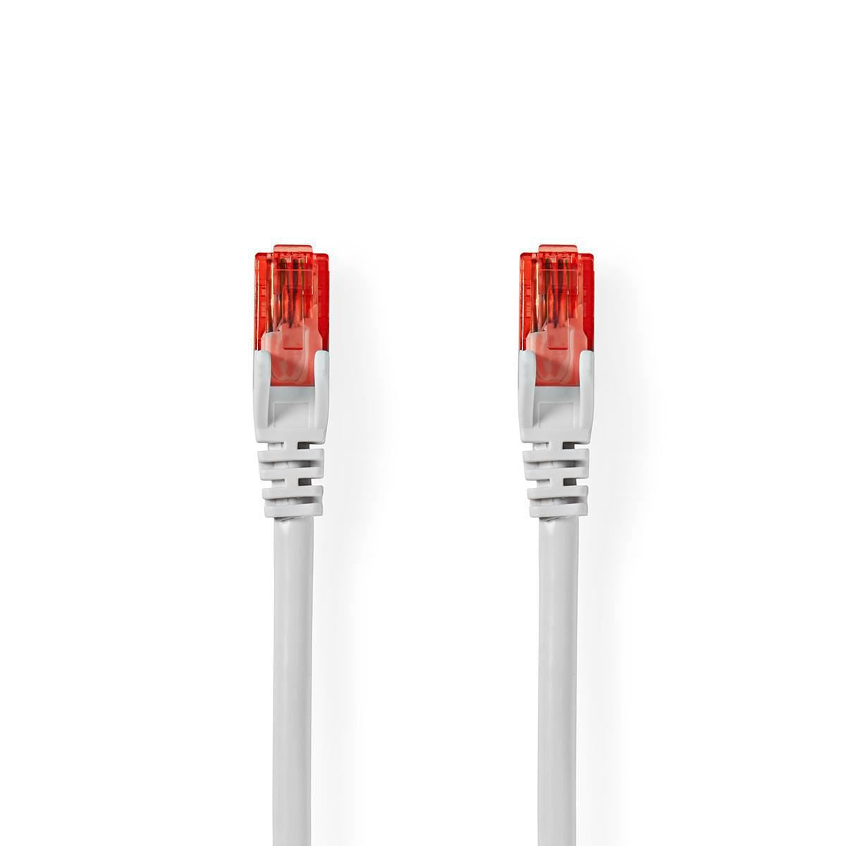 Nedis CAT6 Network Cable | RJ45 Male | RJ45 Male | U/UTP | 30.0 m | Round | PVC | White | Polybag