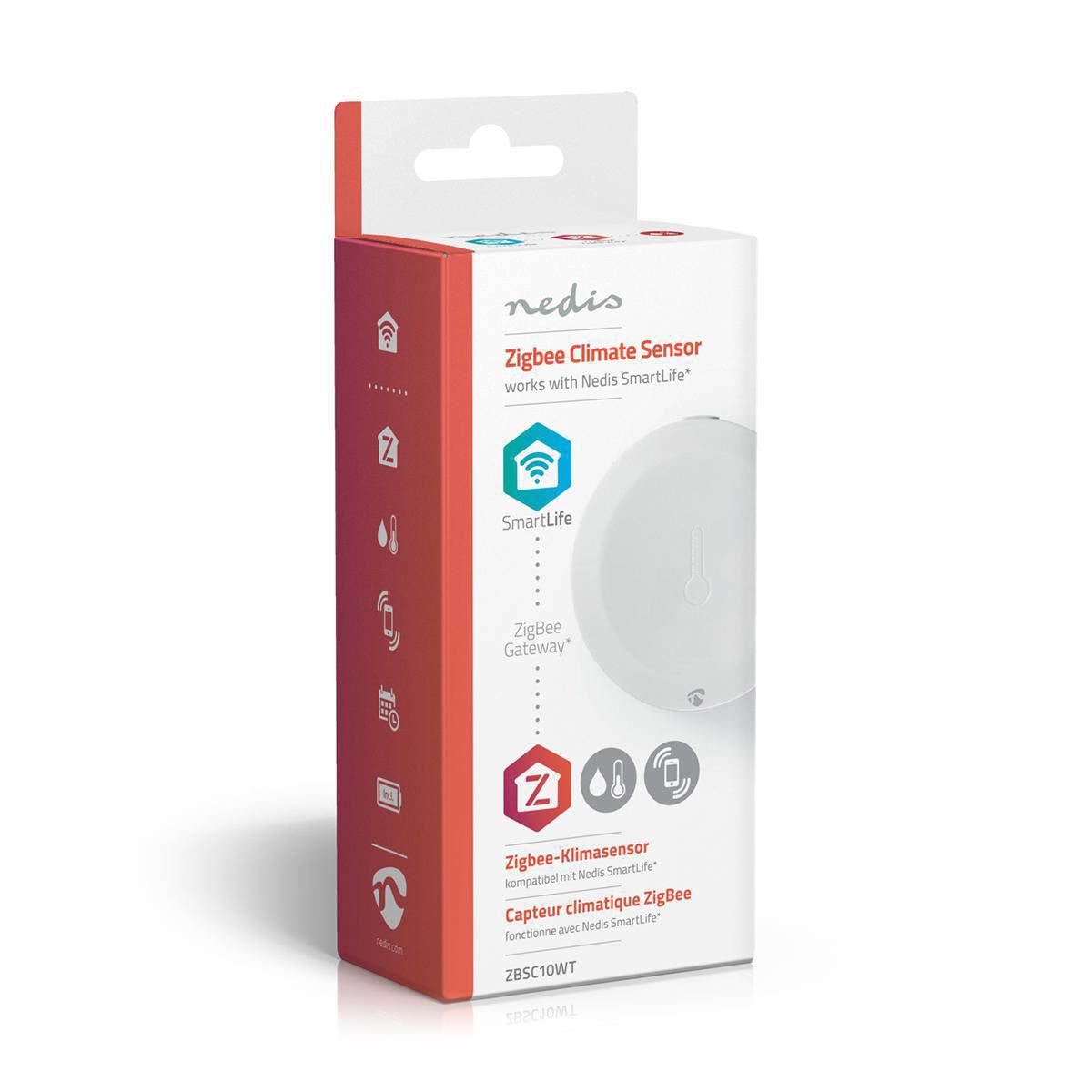 Nedis SmartLife Climate Sensor | Zigbee 3.0 | Battery Powered | Android™ / IOS | White