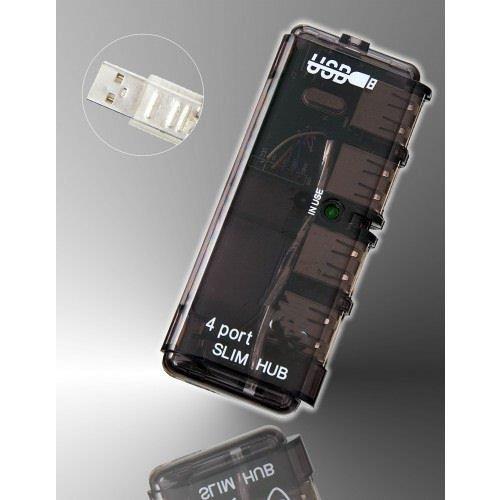 Ex-Pro 4 Port High Speed USB 2.0 Slim Mini Hub Laptop PC etc.