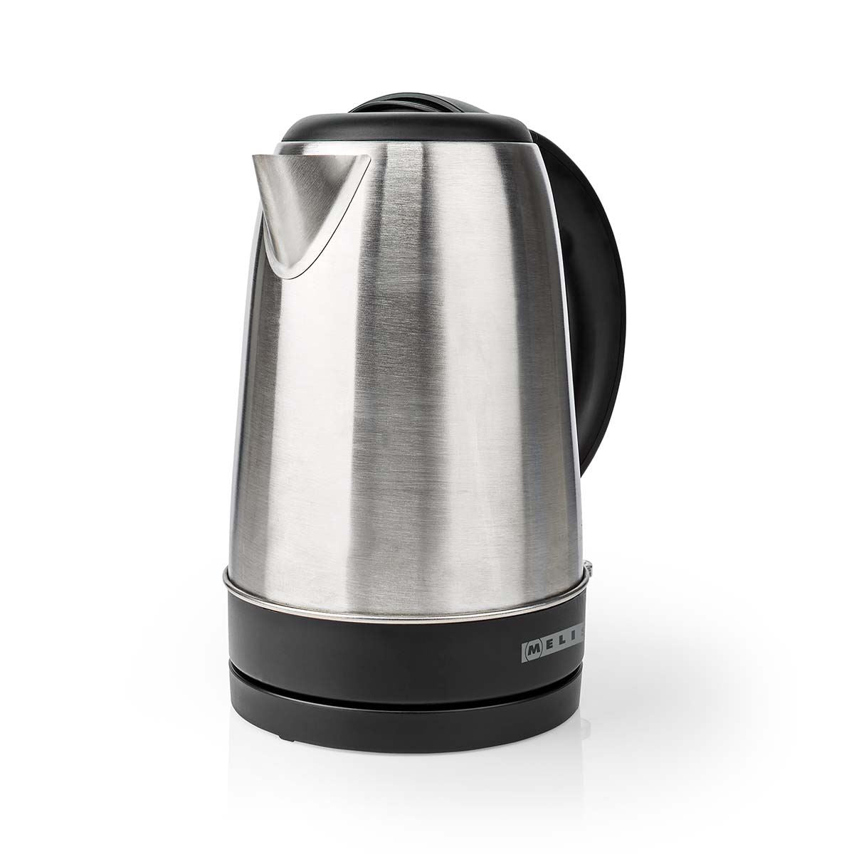 MELISSA Electric Kettle, 1.7L, 2200W, Stainless Steel Jug with Quick Boil Time, Boil Dry Protection and Auto Shut Off, Cordless 360° Swivel Base, for Hot Water Tea or Coffee - Silver