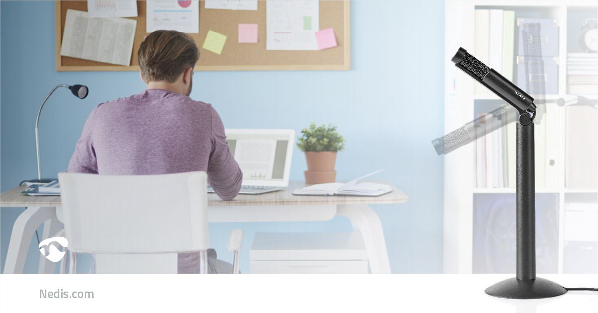 Nedis Microphone | Used for: Desktop / Notebook / Smartphone / Tablet | Wired | 1x 3.5 mm