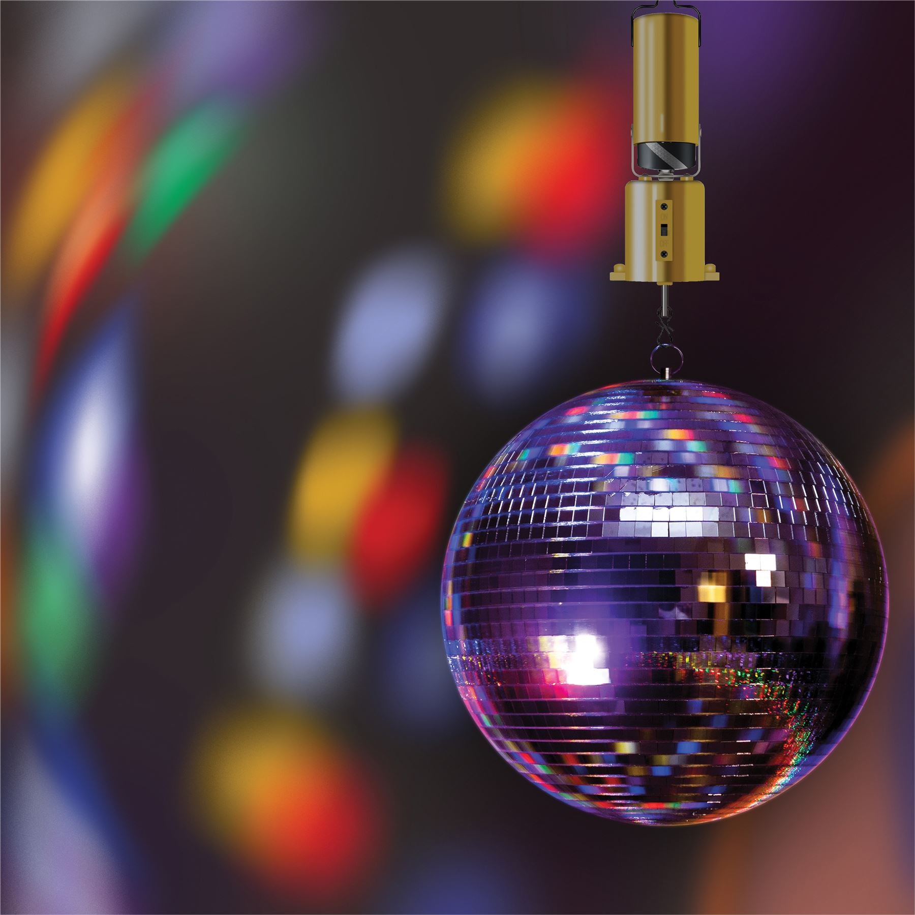 Mirror Ball Motor 5 RPM Battery Powered - Gold Effect