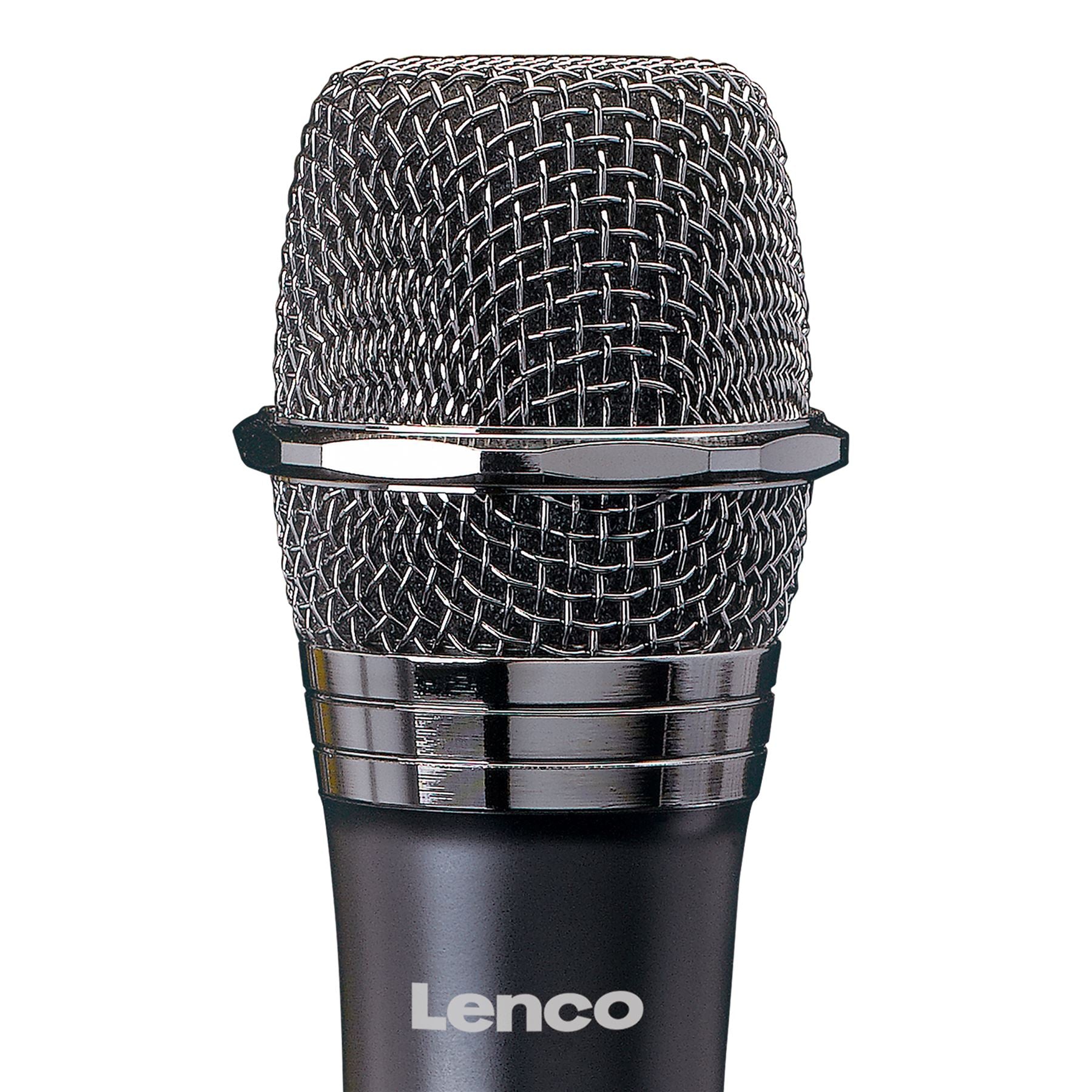 Lenco Wireless Microphone for PA / Karaoke | 6.35mm Connection | Battery Powered Receiver