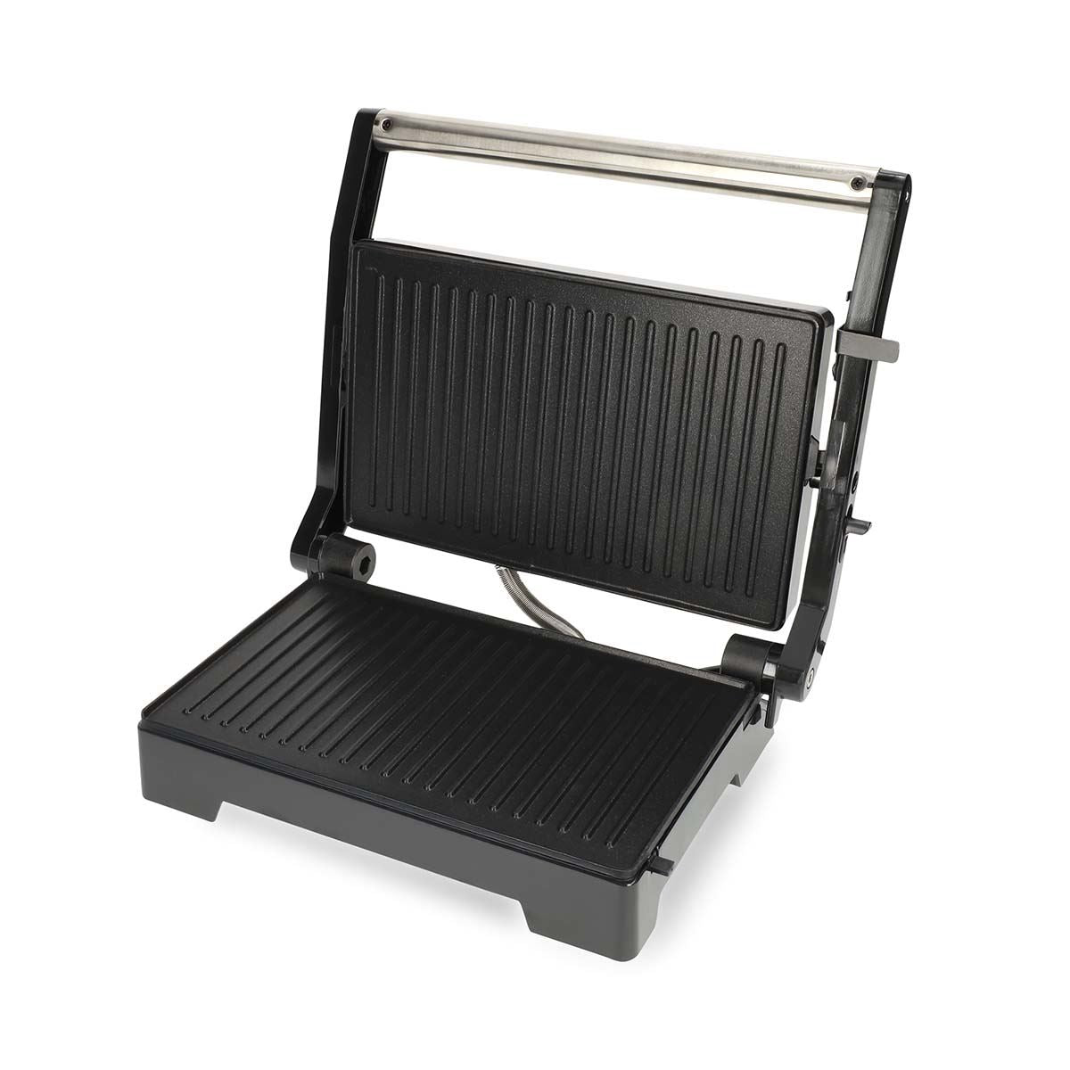 MELISSA 2-in-1 Electric Panini Press & Grill, Fold-Out, 1000W Fit Grill with Non-Stick Plates & Drip Tray
