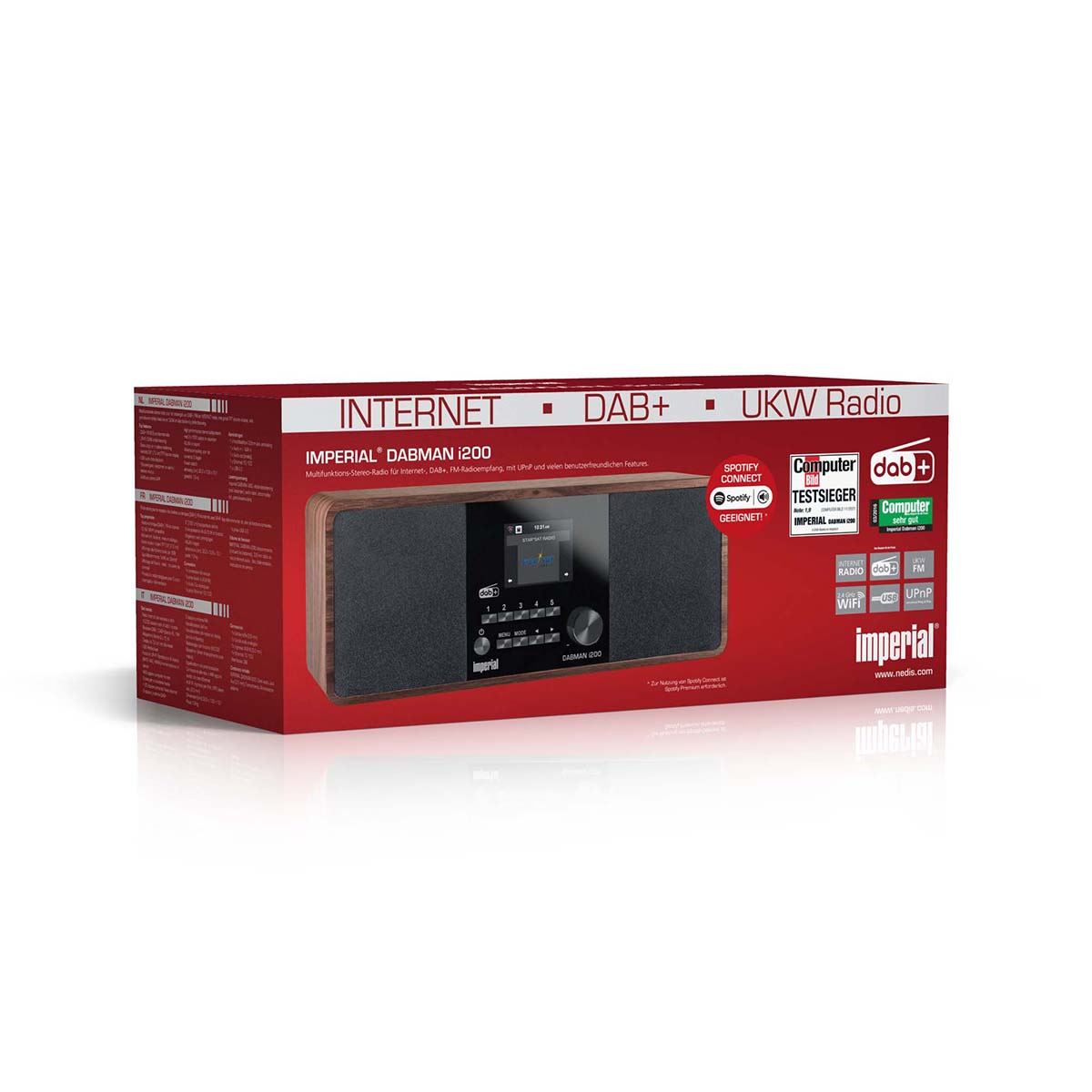 Imperial DABMAN i200 Multifunctional Stereo Radio DAB+ / FM / Internet Wood Look