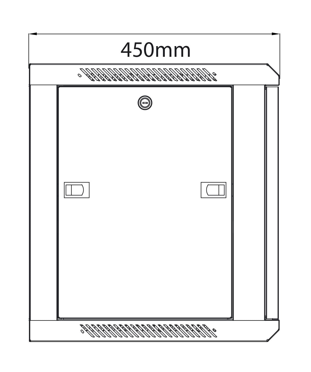 Adastra 19" Rack Cabinet with Glass Door 9U x 450mm Deep