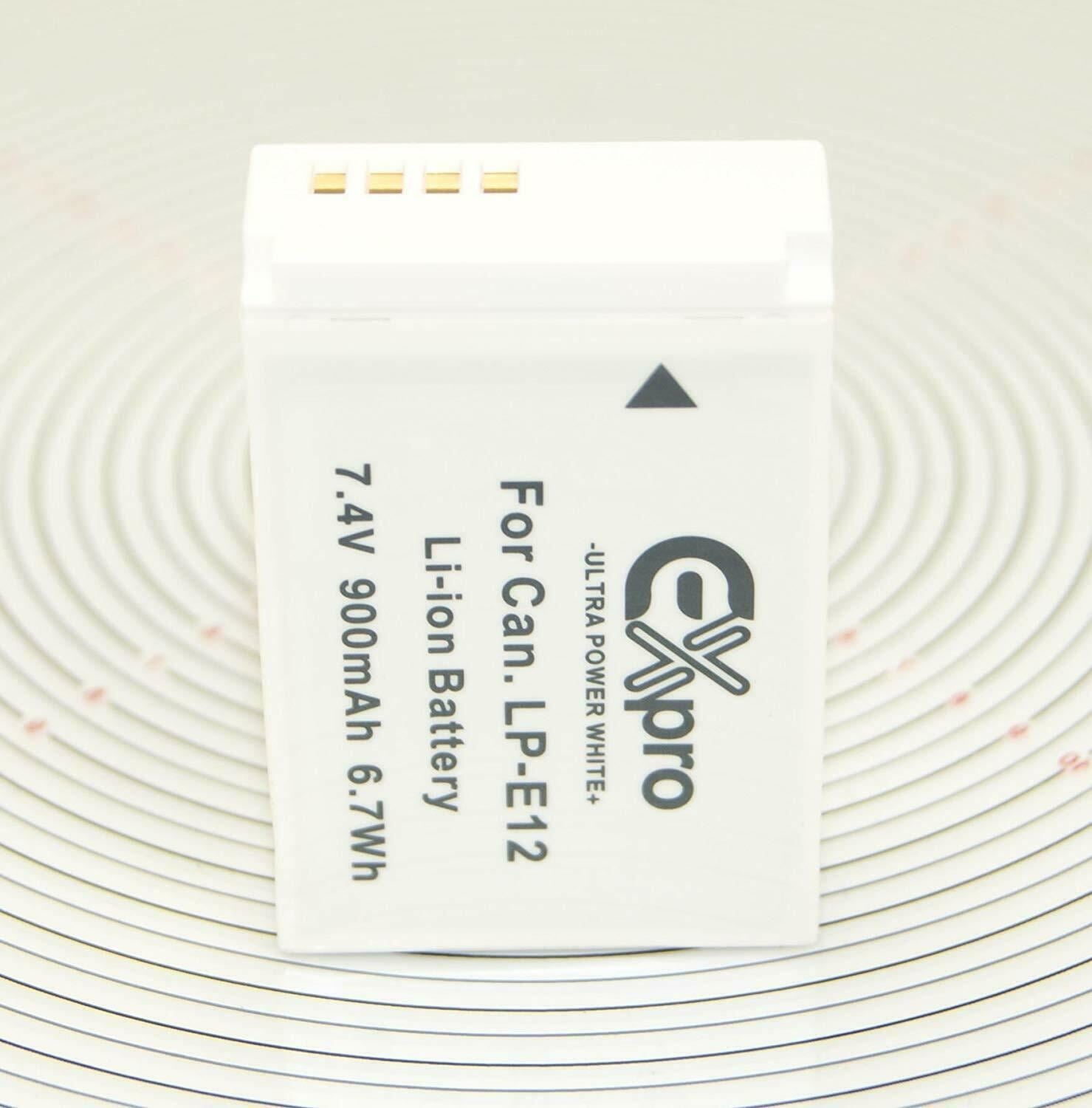 Ex-Pro Canon LP-E12, LPE12 Canon White Series Li-on Digital Camera Battery