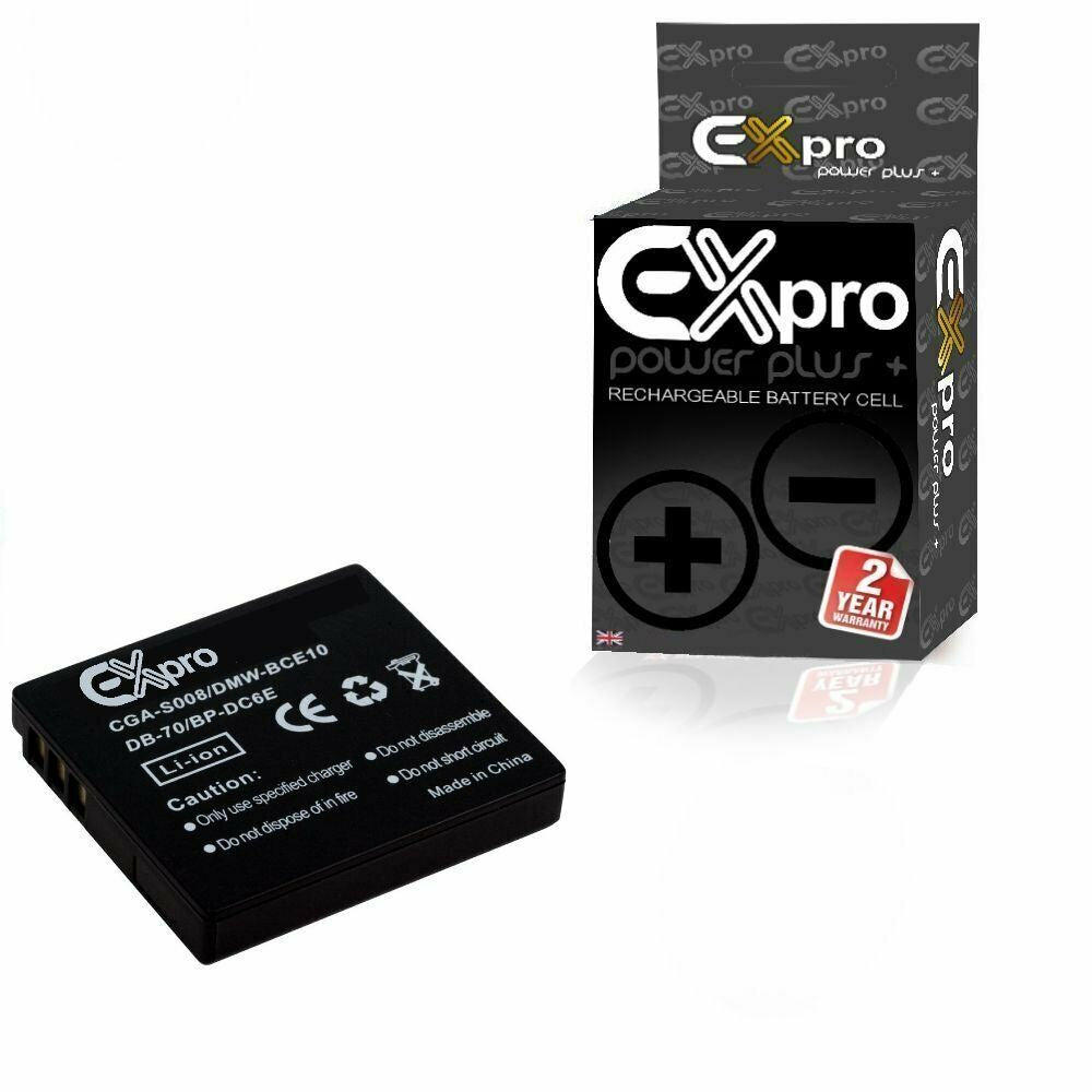 Ex-Pro DB-70, DB70 Ricoh Li-on Digital Camera Battery