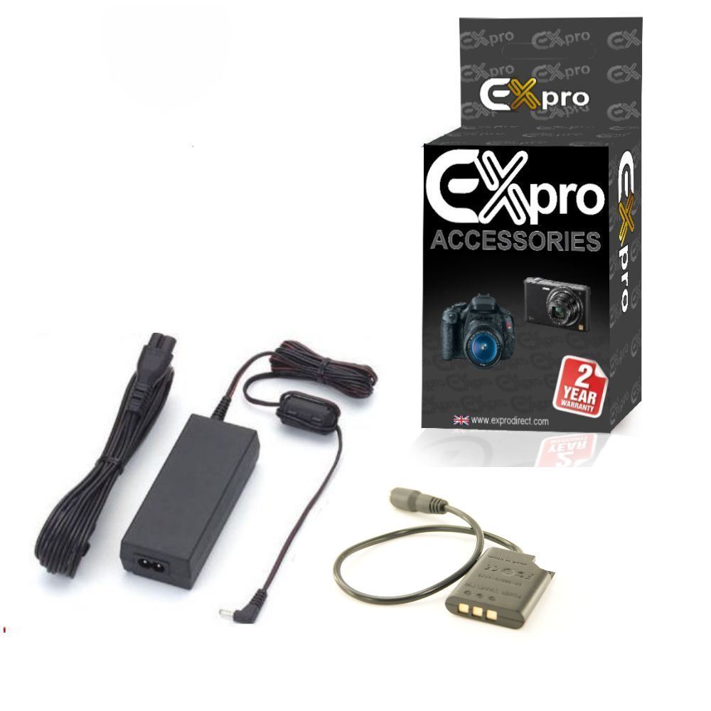 Ex-Pro Pentax D-AC64 4.3v, 1.5Amp Connector Coupler Kit with D-DC78 2530000114 Coupler- AC Mains Power Supply Adapter