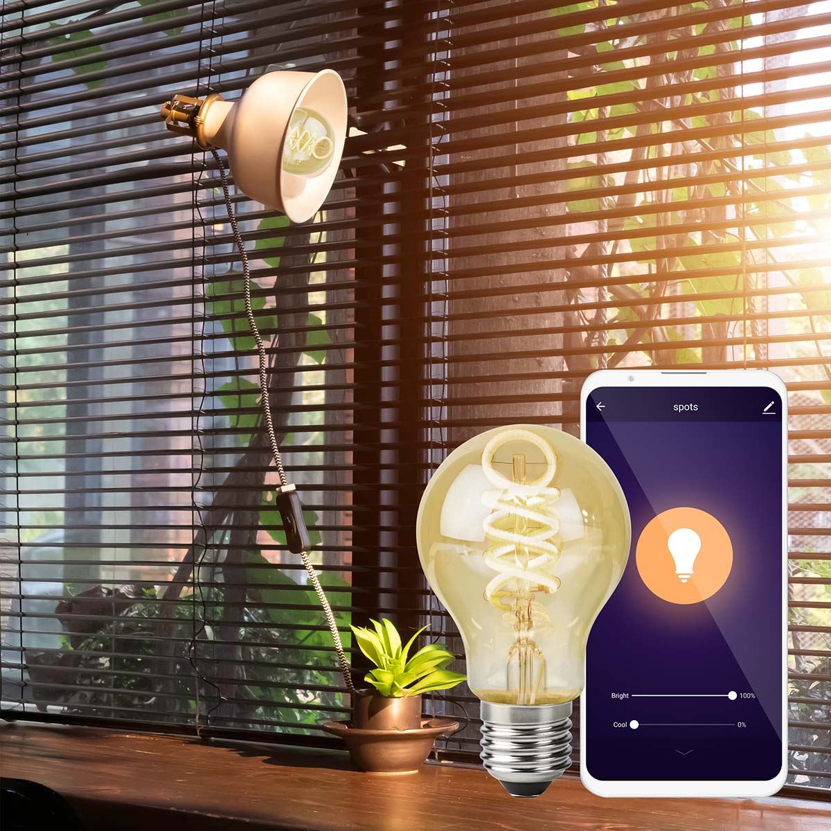 Nedis SmartLife LED Filament Bulb | E27 | 360 lm | 4.9 W | Warm to Cool White | 1800 - 6500 K | Glass | Android™ / IOS | Bulb | 1 pcs