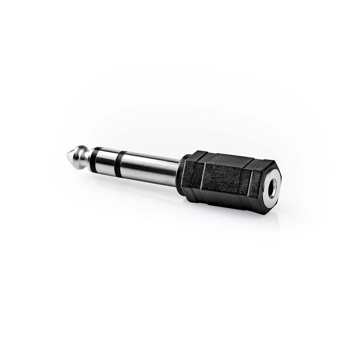 Nedis Stereo Audio Adapter | 6.35 mm Male | 3.5 mm Female | Nickel Plated | Straight | ABS | Black | 1 pcs | Box