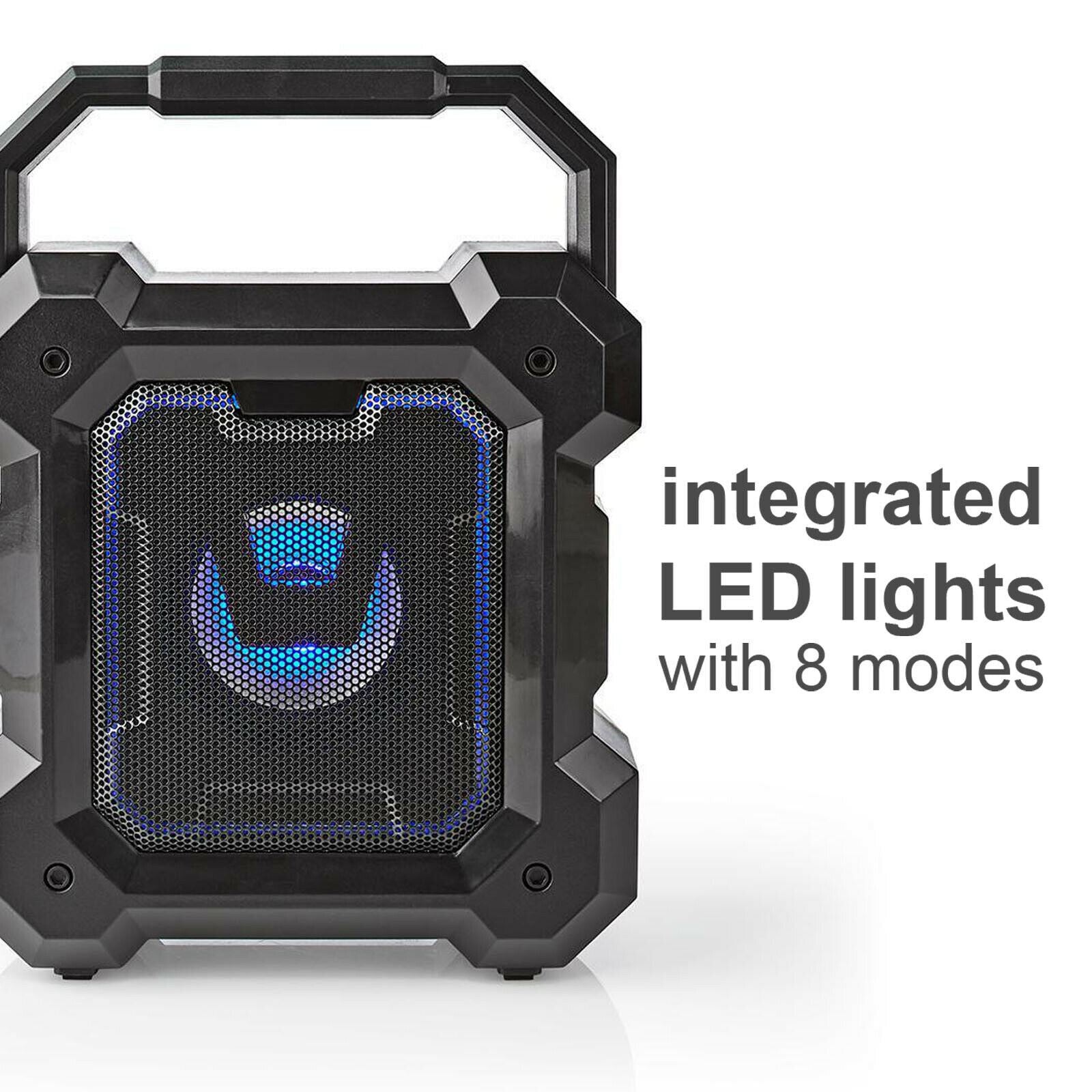 Nedis Bluetooth® Speaker | Maximum battery play time: 13 hrs | Table Design | 5 W | Mono | Built-in microphone | Black