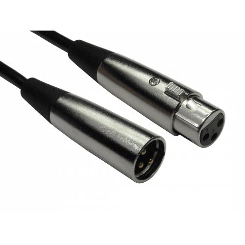 Ex-Pro 20m Ultra Flex 3 Pin XLR Male to XLR Female Dicast Cable - Silver