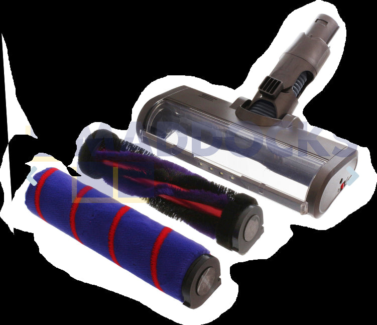 Dyson DC59 DC62 DC72 V6 SV03 SV06 SV09 Quick Release Carbon Fibre Brush/Soft Brush Motorised Floor Tool 208177-01, 216713-01