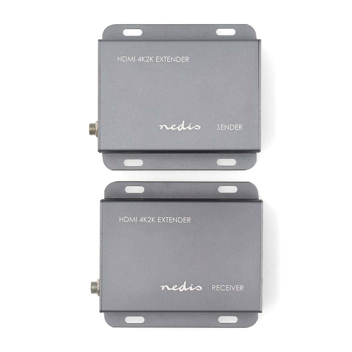 Nedis HDMI™ Extender | Over Cat6 | up to 50.0 m | 4K@30Hz | 10.2 Gbps | IR Return function | Metal | Anthracite
