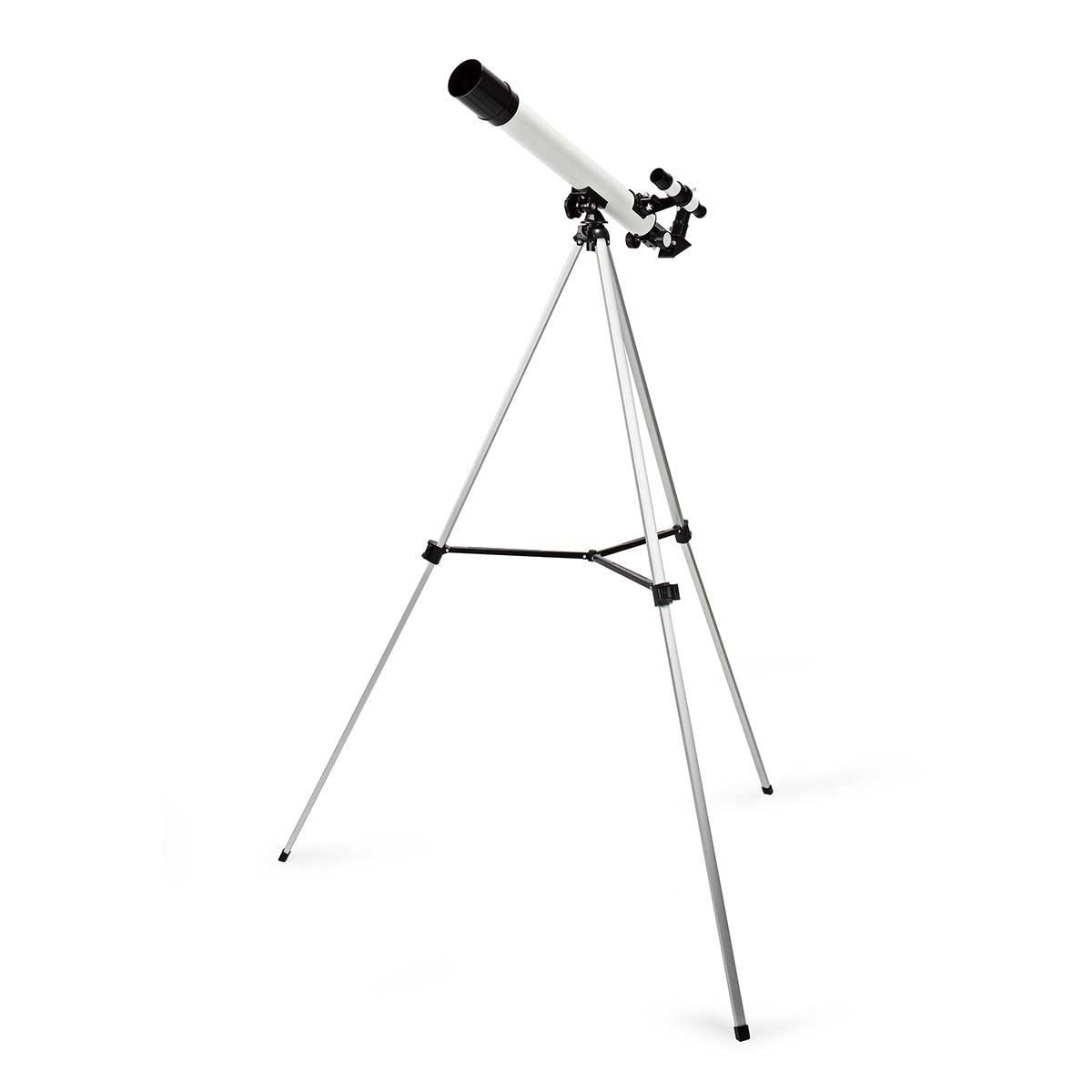 Nedis Telescope | Aperture: 50 mm | Focal length: 600 mm | Finderscope: 5 x 24 | Maximum working height: 125 cm | Tripod | Black / White