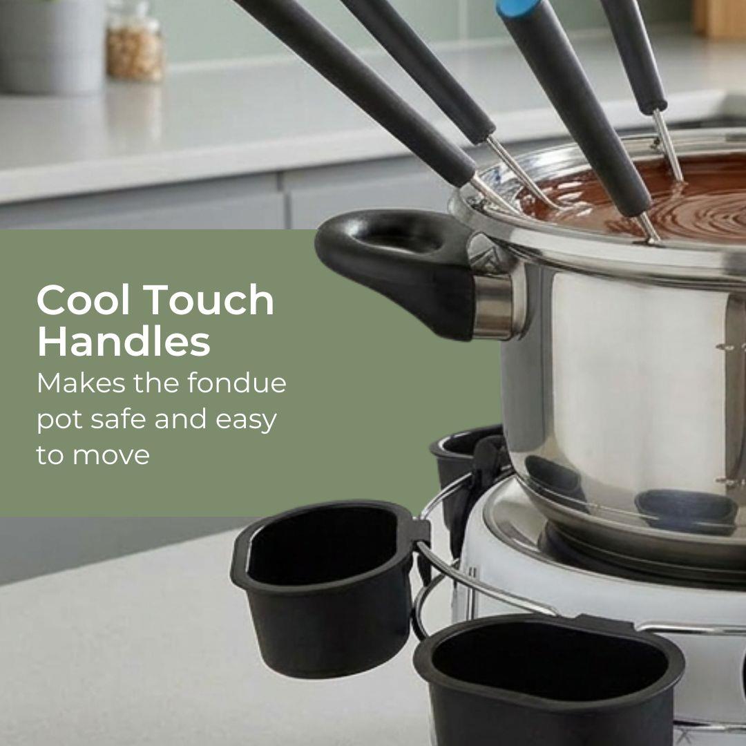 MELISSA 2L Electric Fondue Set with 8 Forks and Adjustable Temperature