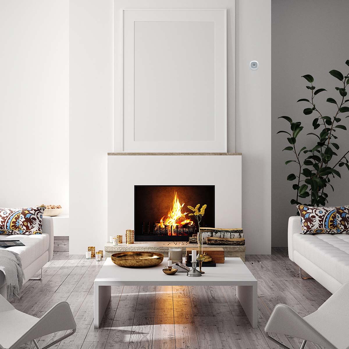 Alecto SmartLife Wi-Fi Carbon Monoxide Detector >85dB with 10 Year Battery Included | White