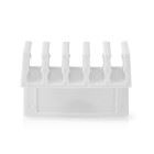 Nedis Cable Management | Cable Clip | Click and Go | 2 pcs | Number of slots: 5 Slots | Maximum cable thickness: 7.1 mm | Polypropylene | White