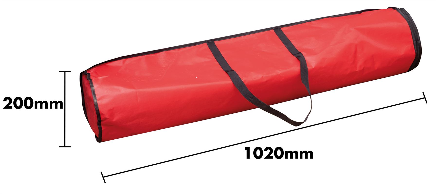 Christmas Wrapping Paper Storage Bag with Carry Handle and Zip Opening