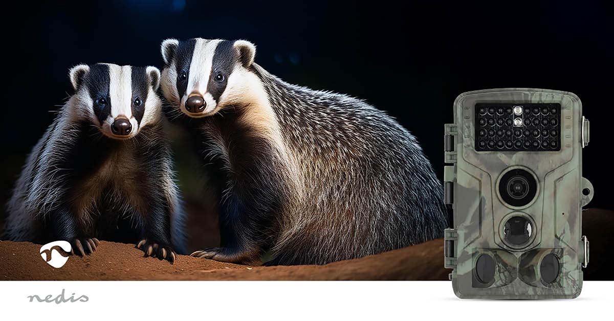Nedis Ultra HD 4K Trail Camera, 50MP, 0.2s Trigger, Night Vision, Motion Detection, Time-Lapse, IP65, Battery Powered, Unleash the Power of Advanced Surveillance & Wildlife Photography