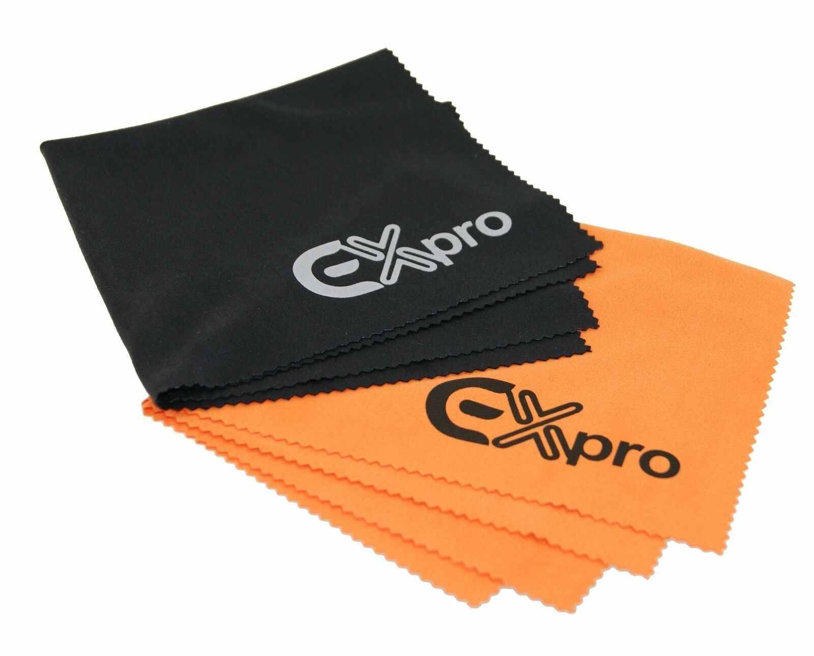 Ex-Pro Lens Advanced Cleaning Cloth Set - 2 Stage Cloth with advanced Microfiber Technology. 15x15cm