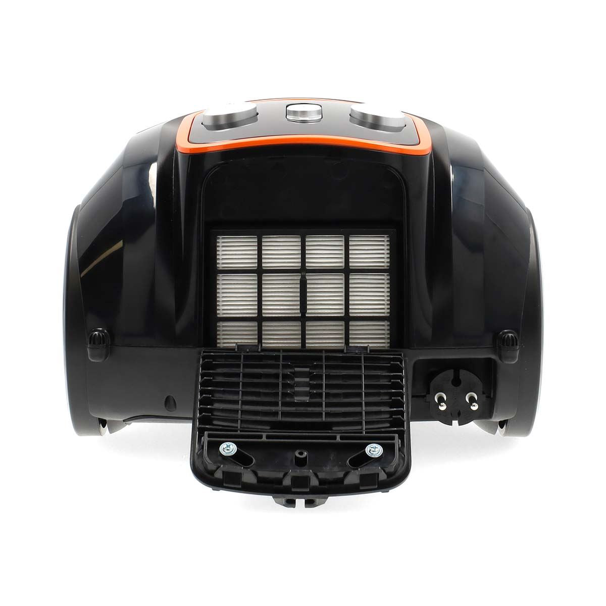 Nedis Vacuum Cleaner | With Bag | 700 W | Dust capacity: 3.0 l | Combi Brush | Action radius: 9.00 m | Vacuum cleaner suction control | Hepa 13 | Anthracite / Black / Orange