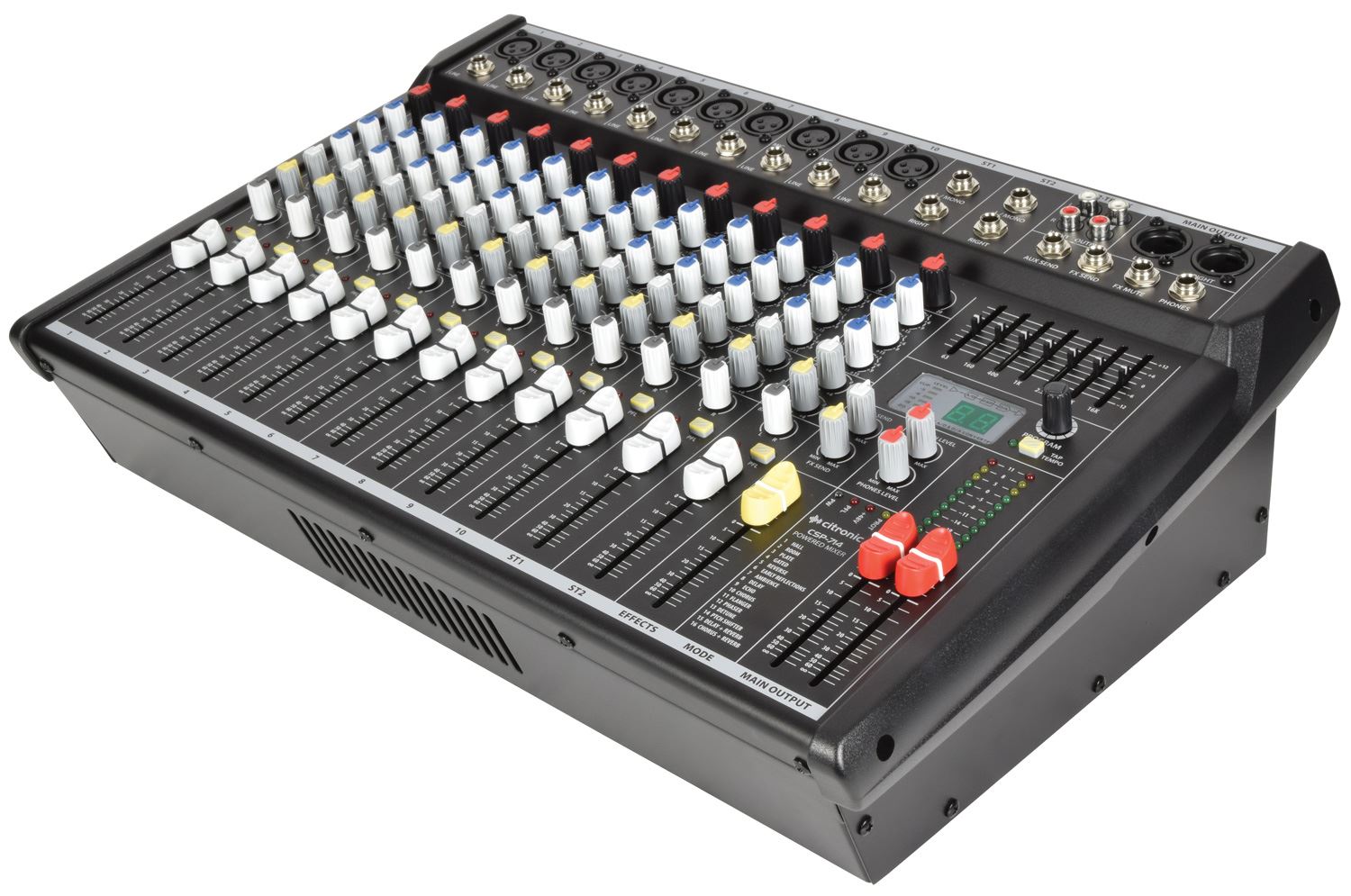 Citronic CSP Series Compact Powered Mixer With Built In Effects 14 inputs 700W