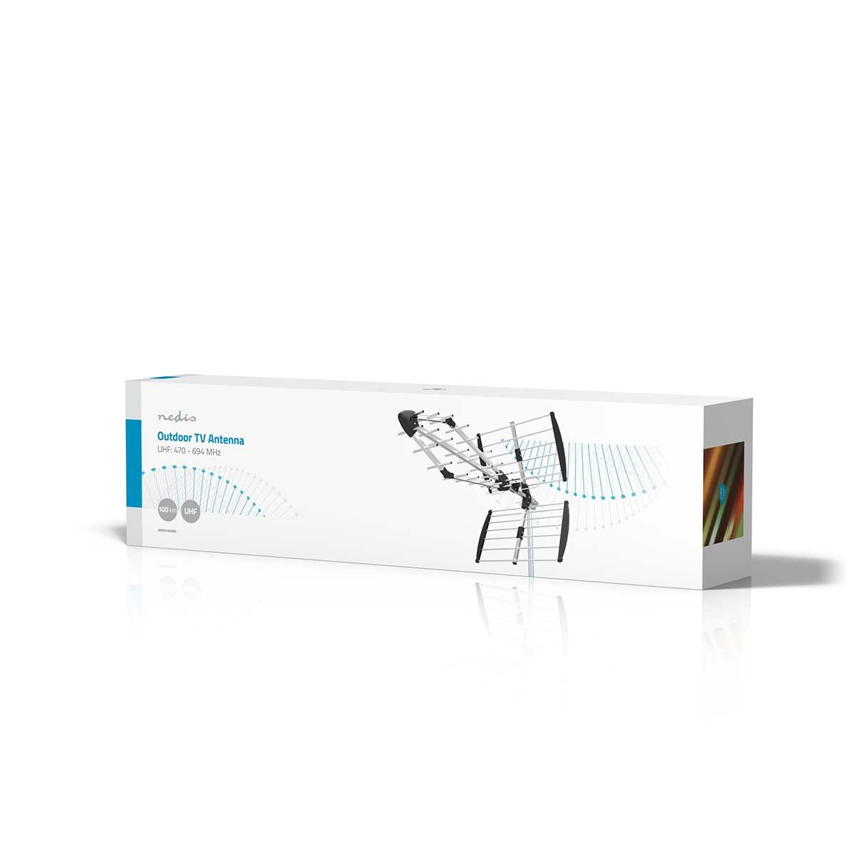 Nedis Outdoor Antenna | UHF | Reception range: ≥50 km | LTE700 | Gain: 13.5 dB | 75 Ohm | Antenna length: 1085 mm | ABS / Aluminium