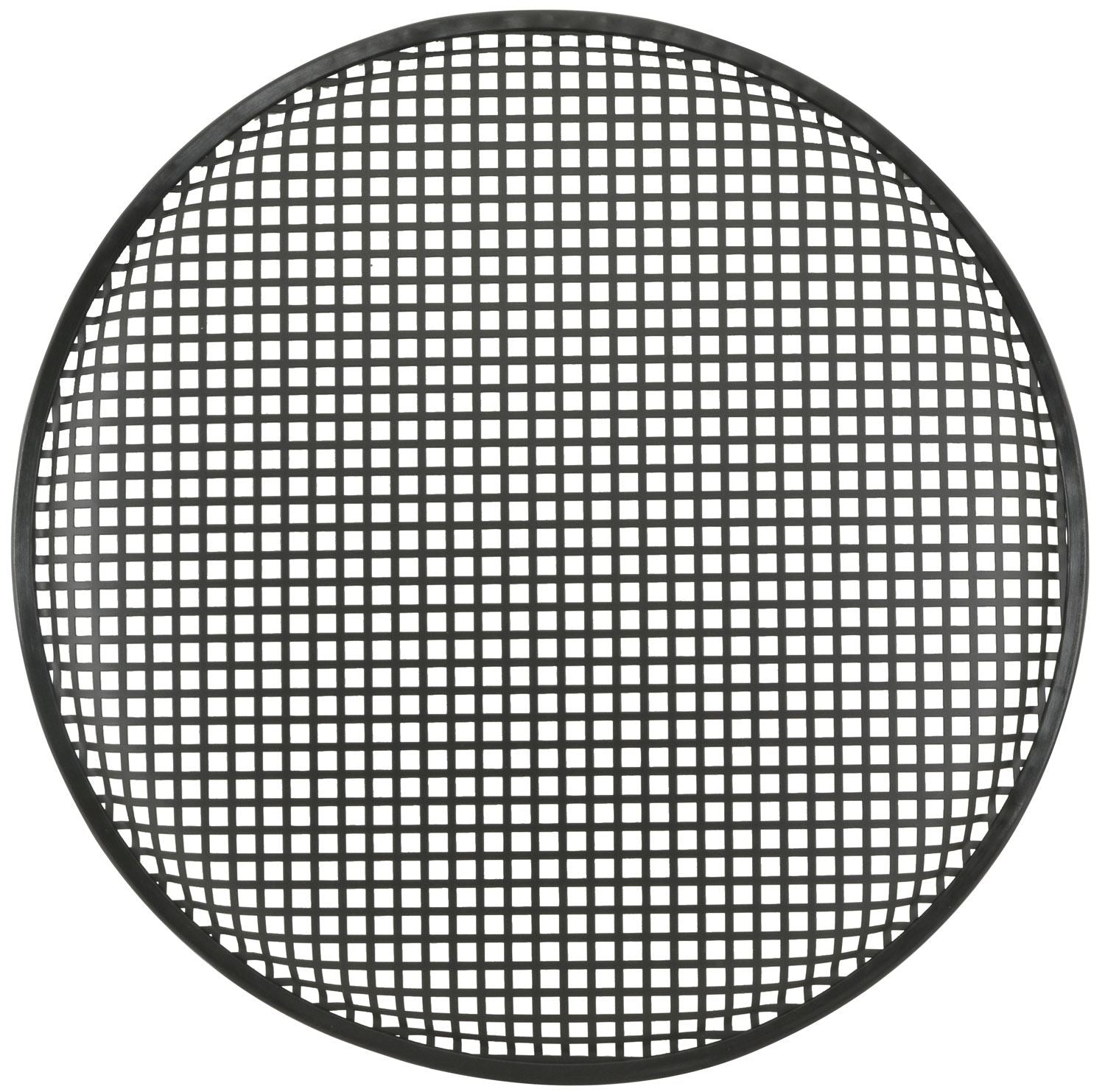 QTX Black Metal Speaker Grille Cover Circle Mesh, 46 cm (18")