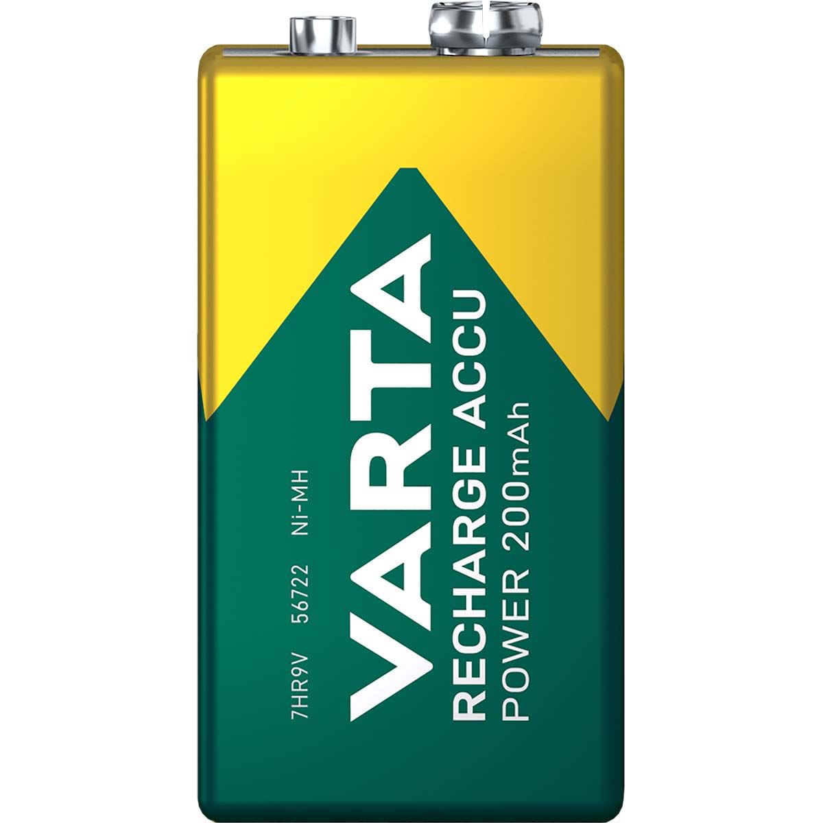 Varta E-Block 9 V Rechargeable NiMH Battery | 200 mAh 1-Blister