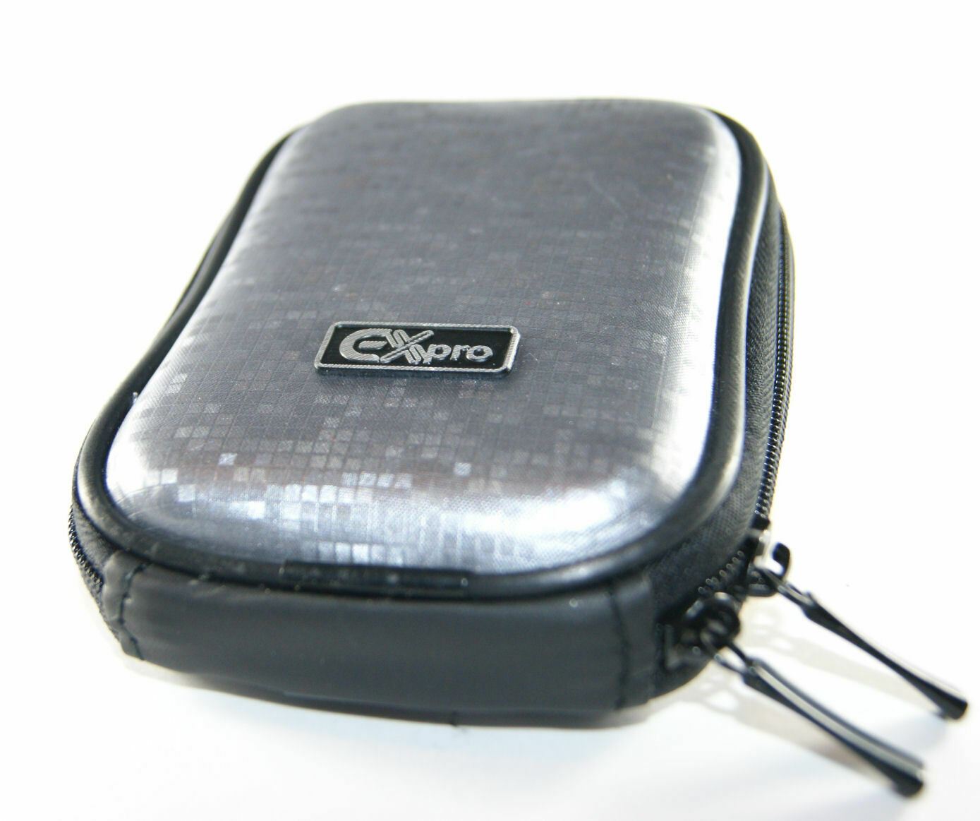 Ex-Pro Expression Collection -  Silver Matrix - Hard Clam Shock proof Digital Camera Case Bag (Cameras upto 95mm x 65mm x 25mm)