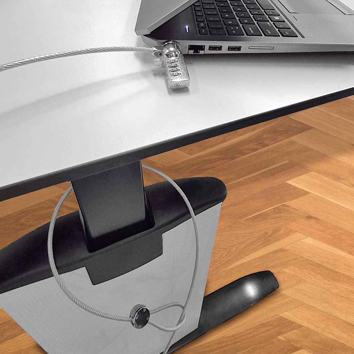 Nedis Notebook Lock | Lock type: Digit | 1.80 m | Zinc Alloy