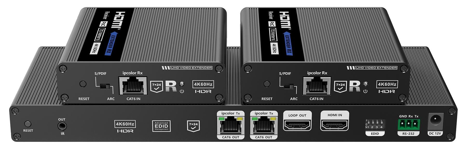 HDMI Distributor 3 Port HDMI Splitter 1x3 4K 60Hz HDMI Video Splitter 1 In 3 out