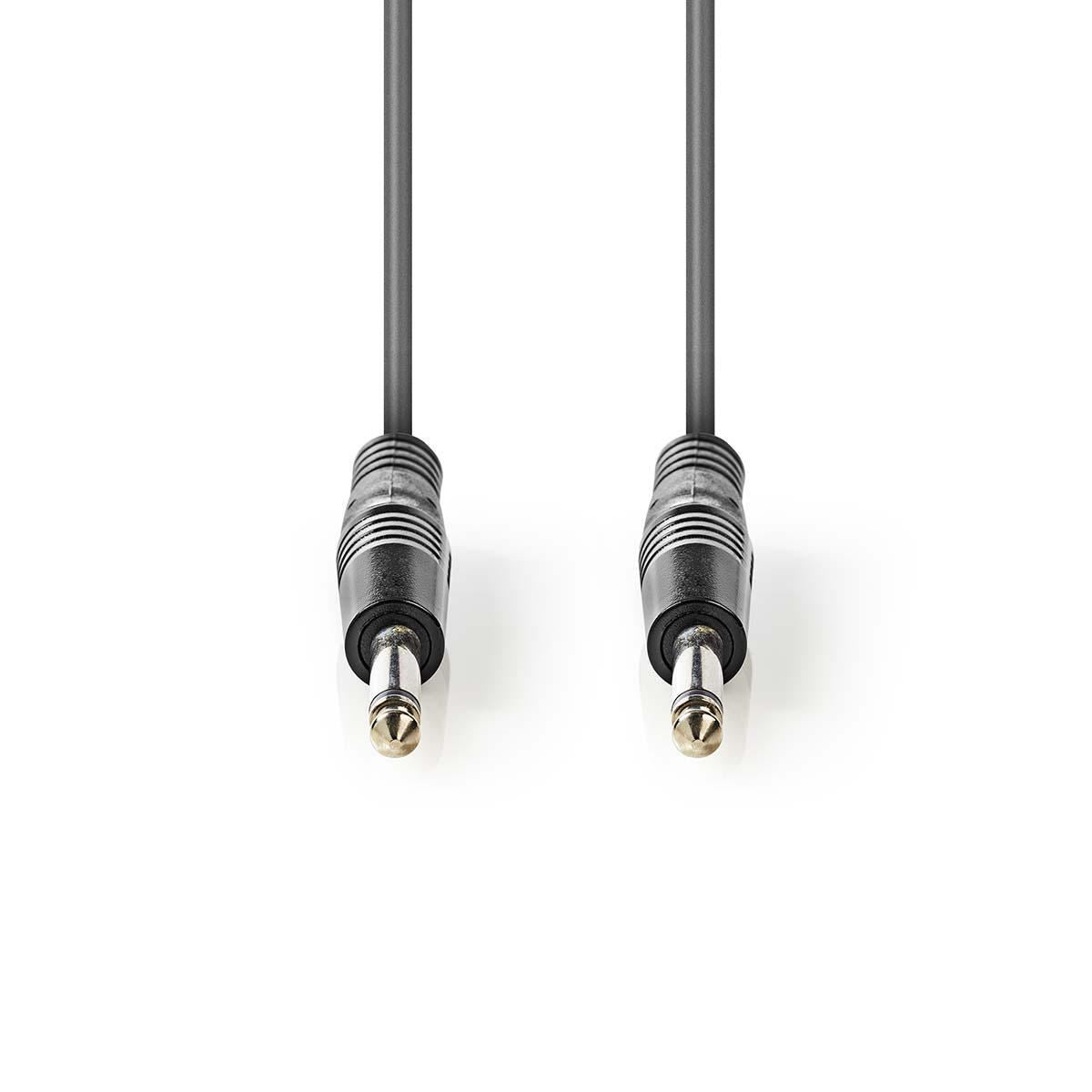 Nedis Mono Audio Cable | 6.35 mm Male | 6.35 mm Male | Nickel Plated | 3.00 m | Round | PVC