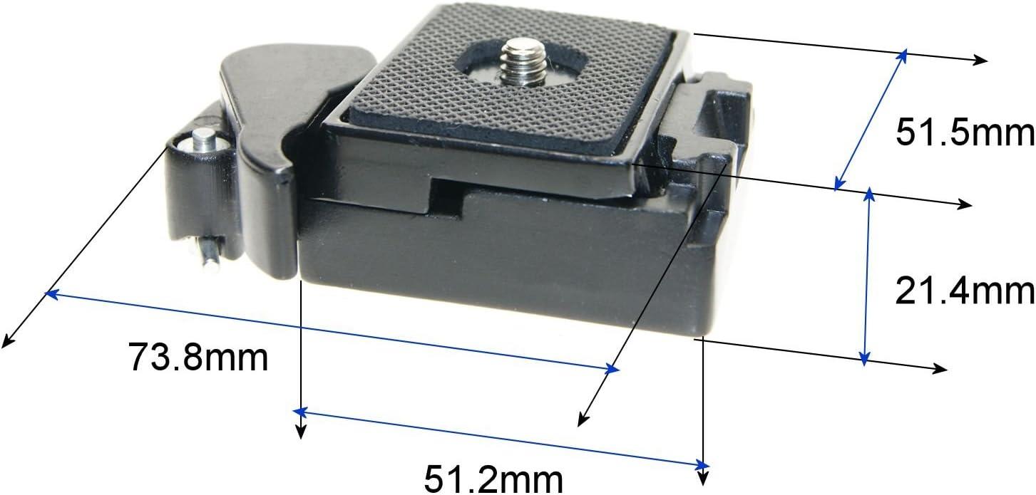 Ex-Pro Mountable Tripod Replacement Quick release lever plate system for Tripod 50mm x 50mm with QR Plate