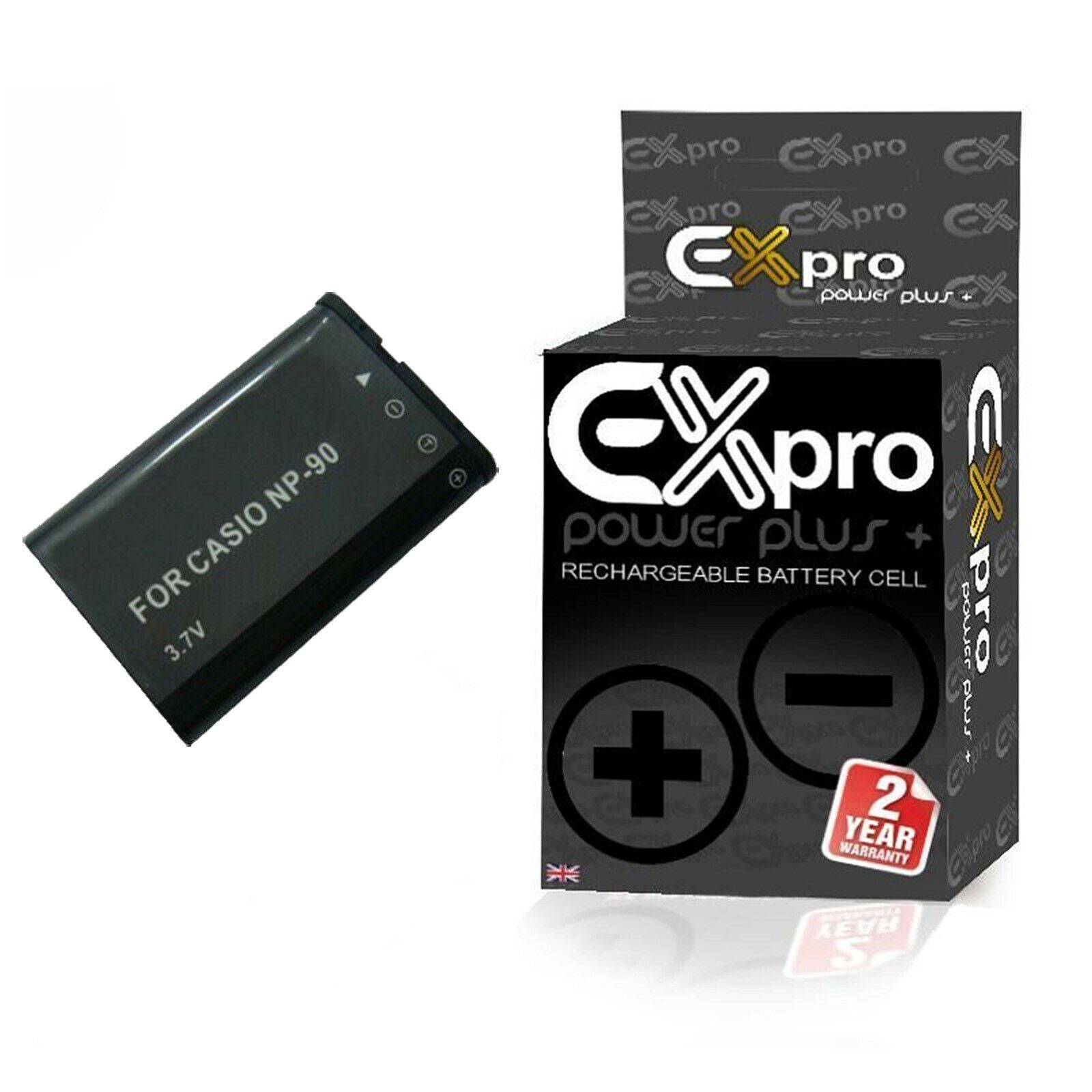 Ex-Pro NP-90, NP90 Casio Li-on Digital Camera Battery