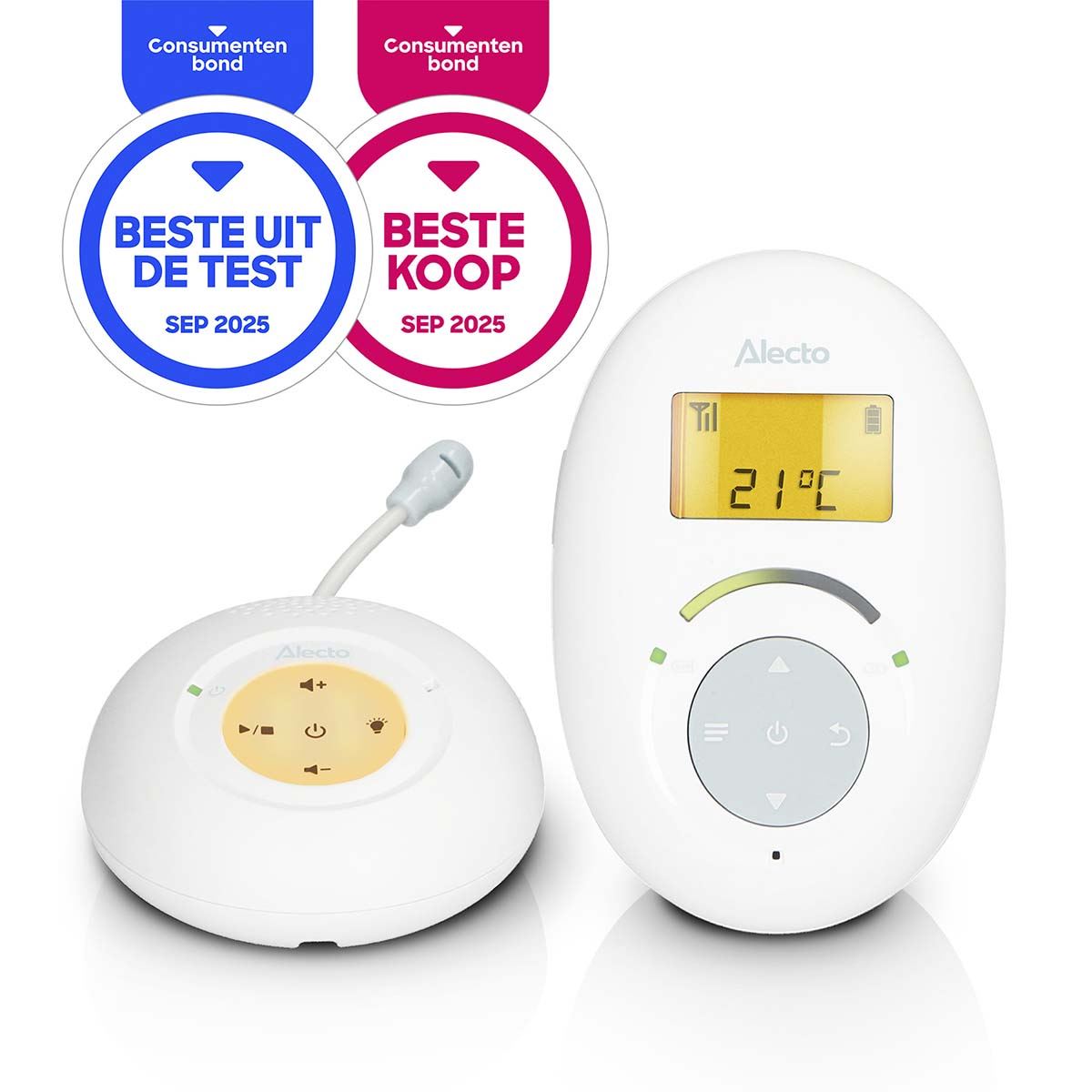 Alecto DBX120 Full Eco Audio DECT Baby Monitor White / Blue