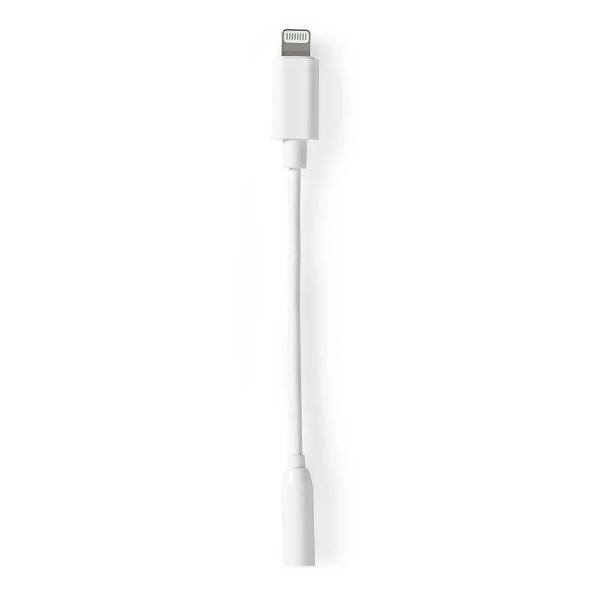 Nedis Lightning Adapter | Apple Lightning 8-Pin | 3.5 mm Female | Nickel Plated | 0.10 m | Round | PVC | Box
