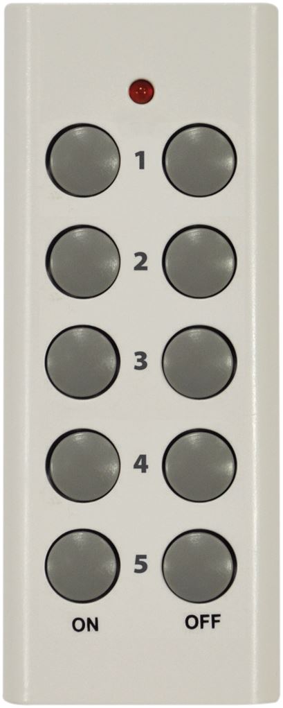 5 Pack - Remote Control Mains Plug Socket Adaptor Set