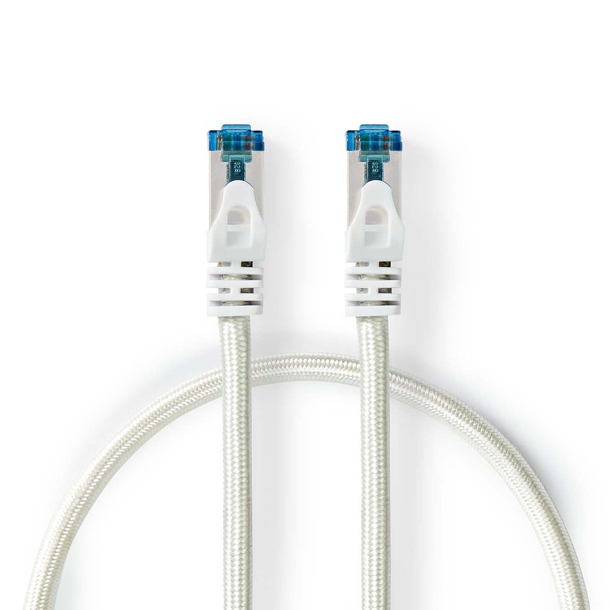 Nedis CAT6a Network Cable | S/FTP | RJ45 Male | RJ45 Male | 5.00 m | Snagless | Round | Braided / PVC | Silver | Cover Window Box