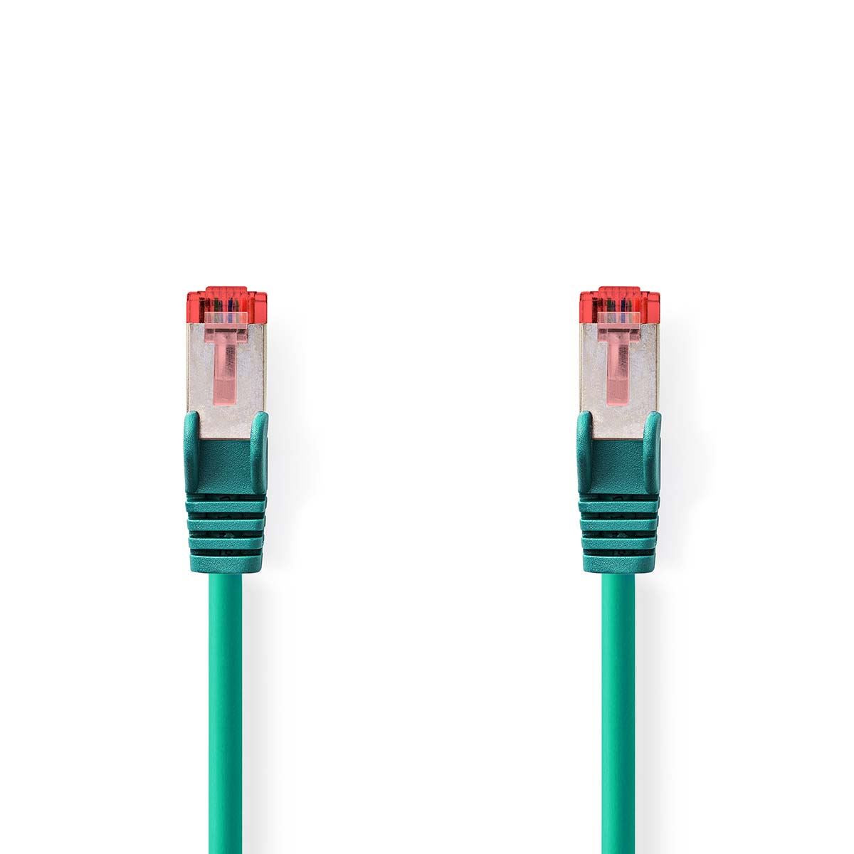 Nedis CAT6 Network Cable | RJ45 Male | RJ45 Male | S/FTP | 15.0 m | Round | LSZH | Green | Label