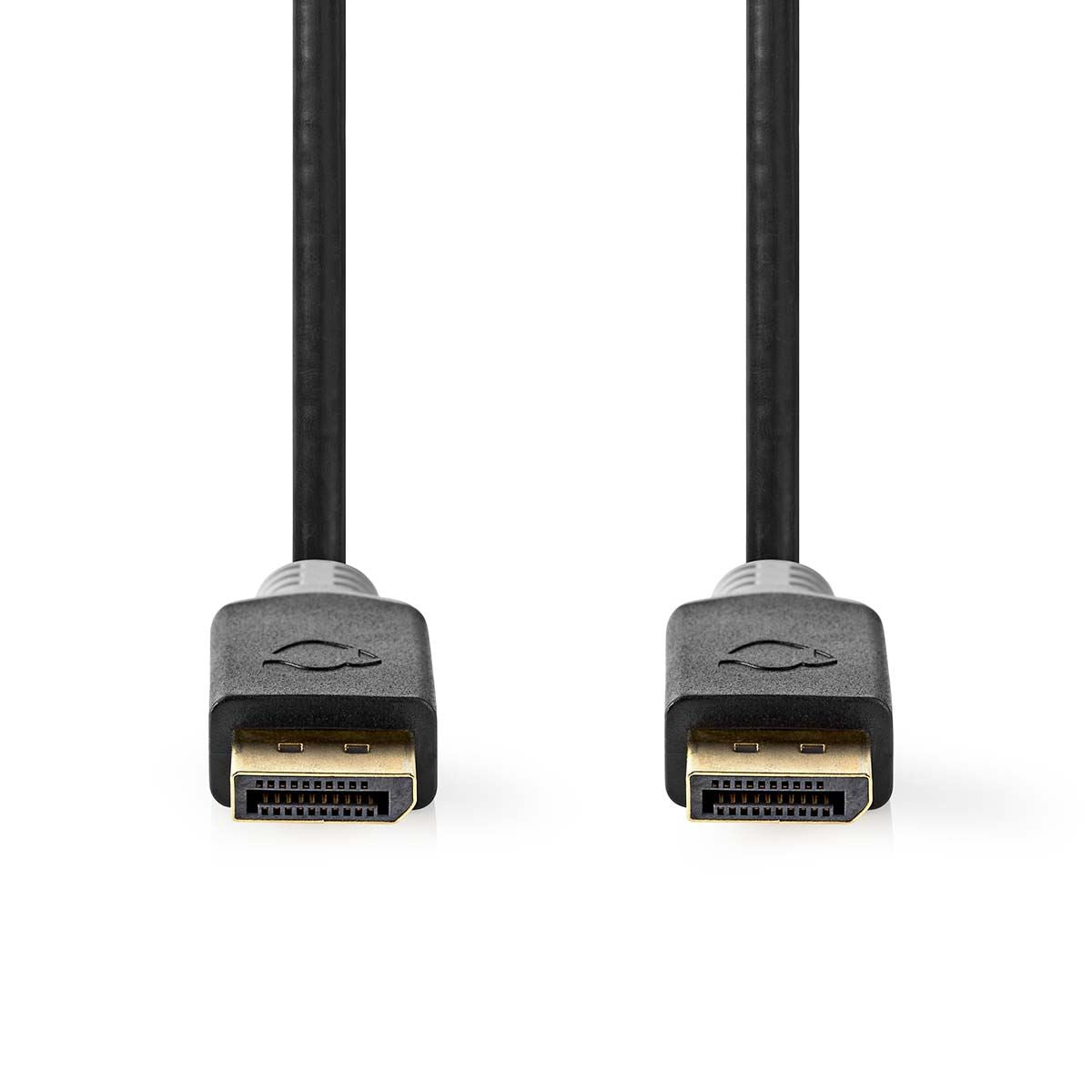 Nedis DisplayPort Cable | DisplayPort Male | DisplayPort Male | 8K@60Hz | Gold Plated | 2.00 m | Round | PVC | Anthracite | Box