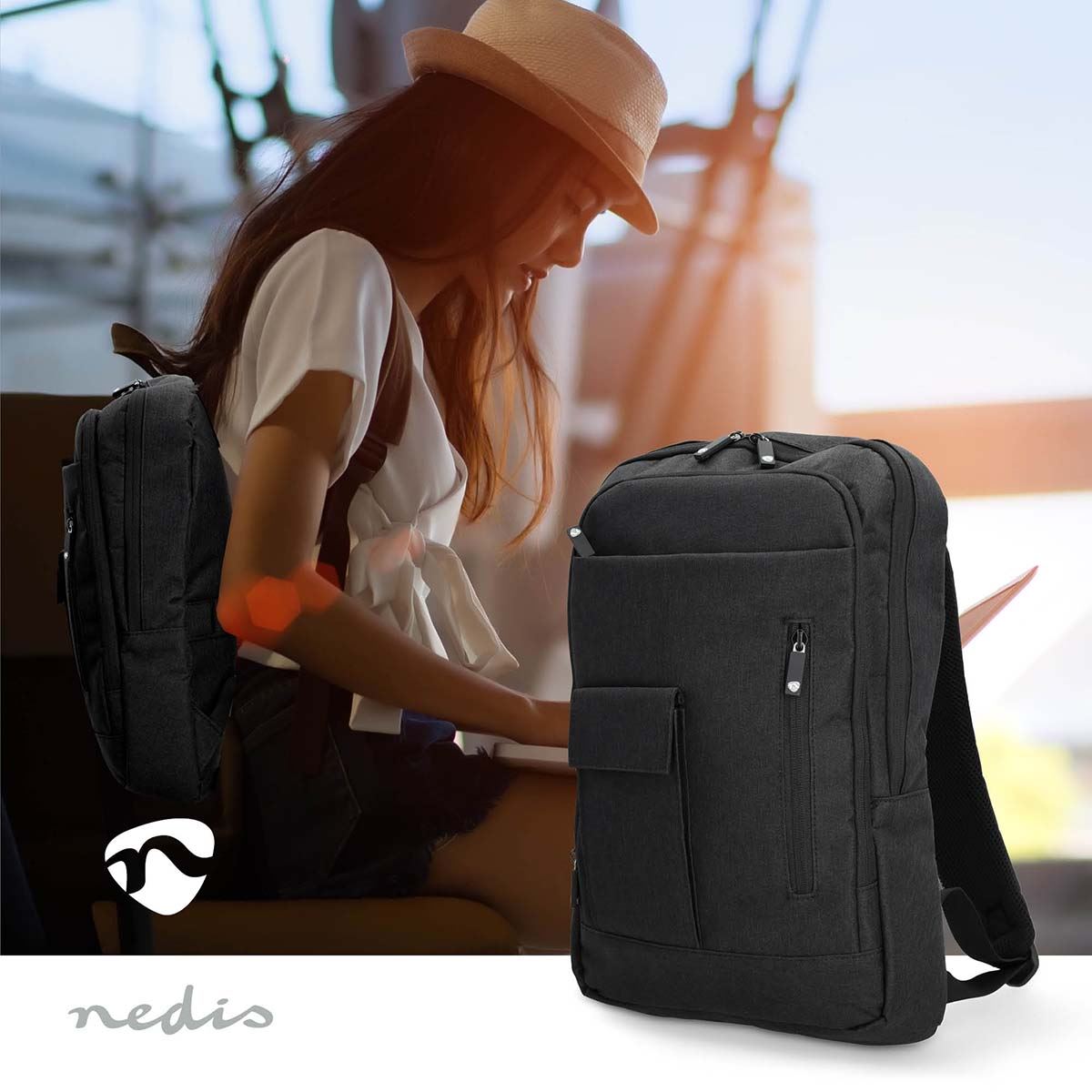 Nedis Notebook Backpack | 10 - 16 " | 10 Compartments | 430 mm | 50 mm | 290 mm
