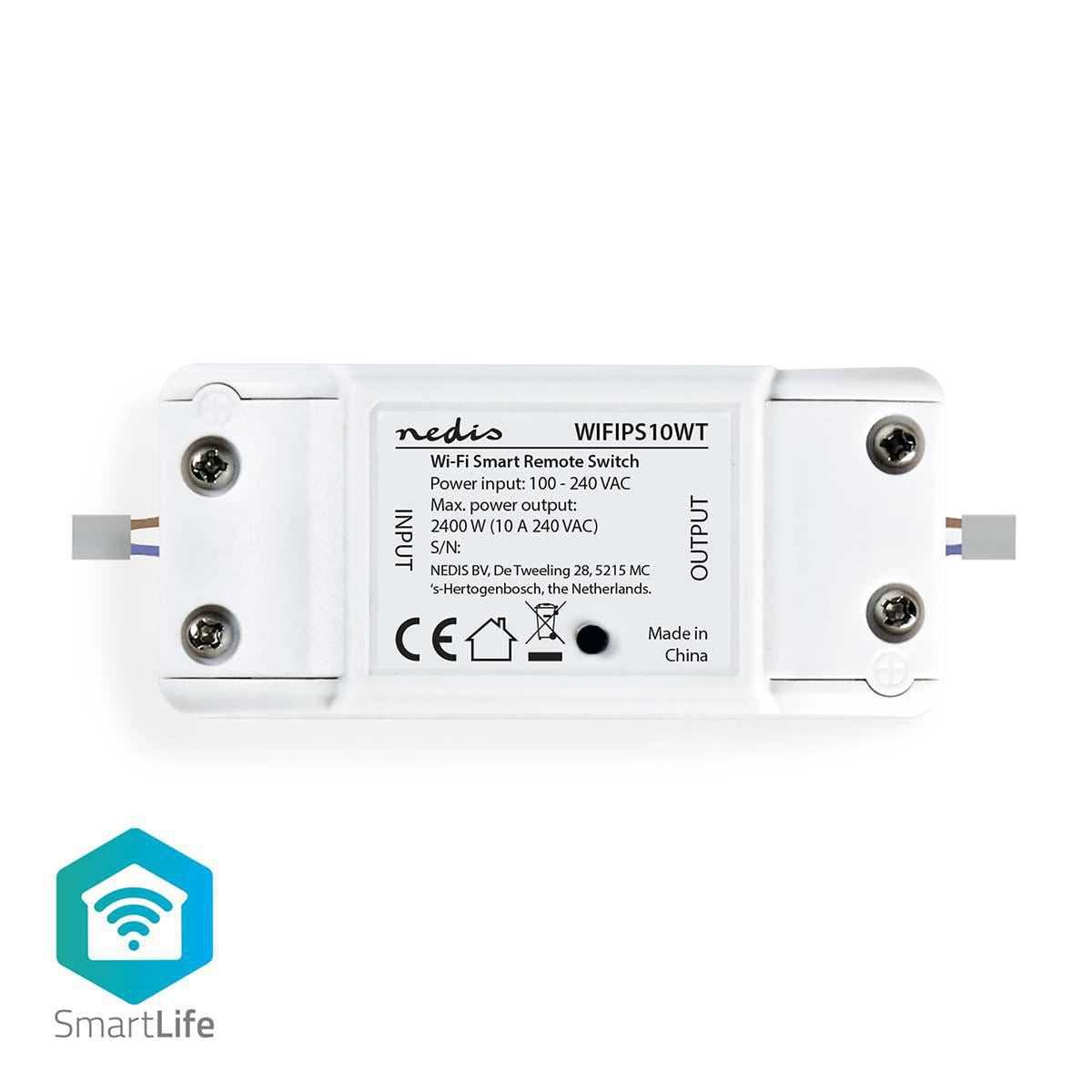 Nedis SmartLife Built-in Module | Switch | 2400 W | Terminal Block | App available for: Android™ / IOS