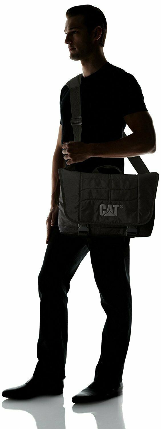 CAT Caterpilla Charles Shoulder Messenger Notebook Laptop Macbook to 15.6" Bag - Grey