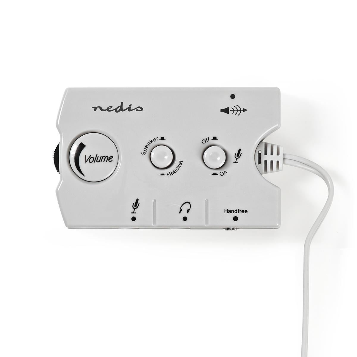 Nedis Audio Switch | Connection input: 2x 3.5 mm Male | Connection output: 3x 3.5 mm Female + 2.5 mm Female | Function control: Manual | Number of buttons: 3