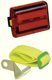 Eagle Compact LED Red Cycle Warning Light & Arm Band and Mouting bracket.